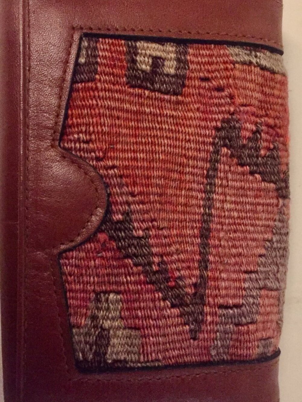 Turkish Wool Kilim & Leather Wallet